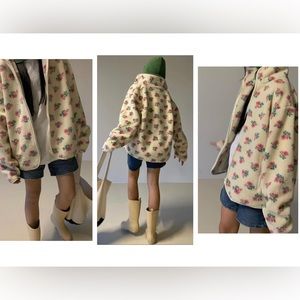Floral Sherpa Jacket from Korea!